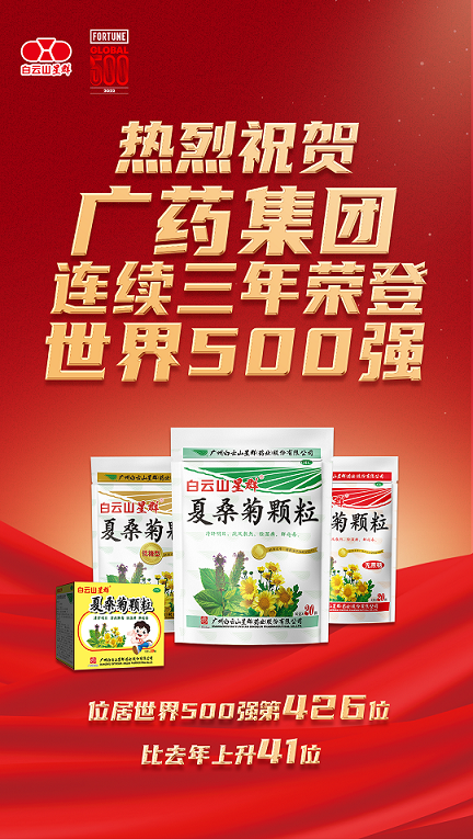 上升41位！廣藥集團世界500強排名再創(chuàng)新高，白云山星群添集團發(fā)展新活力