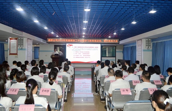 星群公司召開2025年黨建廉建工作會暨學習教育推進會、警示教育大會